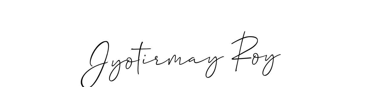 Jyotirmay Roy stylish signature style. Best Handwritten Sign (Allison_Script) for my name. Handwritten Signature Collection Ideas for my name Jyotirmay Roy. Jyotirmay Roy signature style 2 images and pictures png