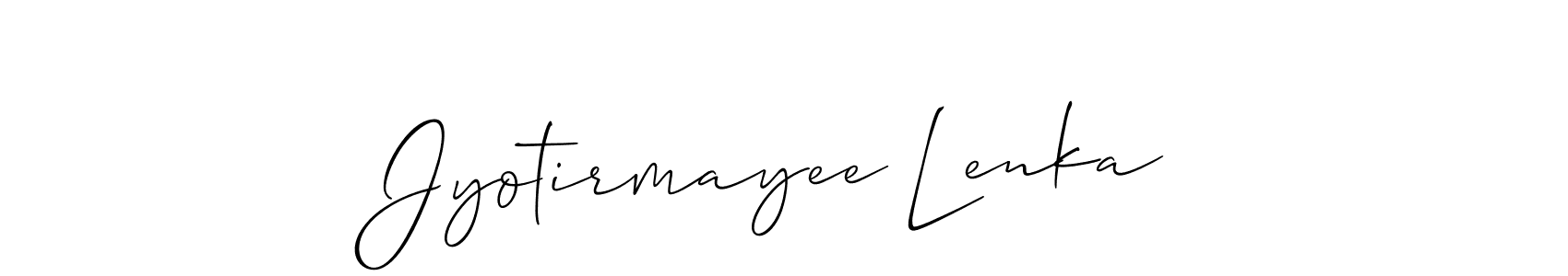 Best and Professional Signature Style for Jyotirmayee Lenka. Allison_Script Best Signature Style Collection. Jyotirmayee Lenka signature style 2 images and pictures png