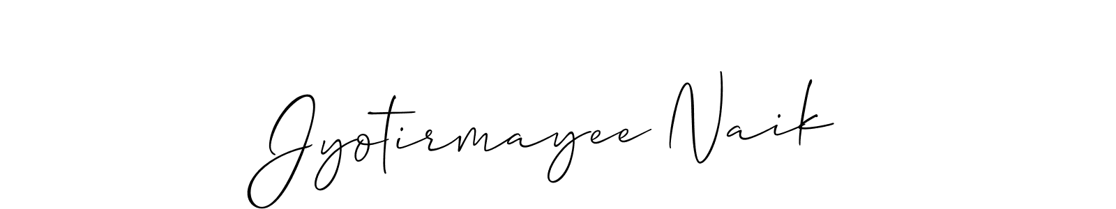 Design your own signature with our free online signature maker. With this signature software, you can create a handwritten (Allison_Script) signature for name Jyotirmayee Naik. Jyotirmayee Naik signature style 2 images and pictures png