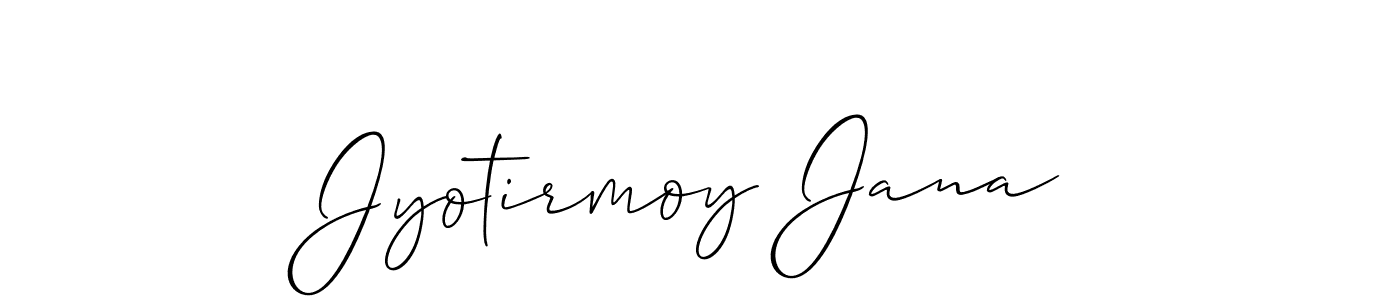 Also we have Jyotirmoy Jana name is the best signature style. Create professional handwritten signature collection using Allison_Script autograph style. Jyotirmoy Jana signature style 2 images and pictures png