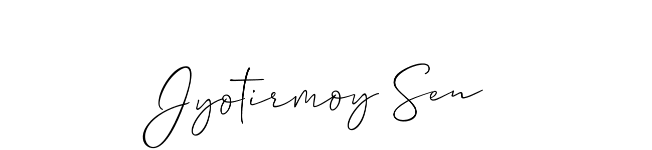 Similarly Allison_Script is the best handwritten signature design. Signature creator online .You can use it as an online autograph creator for name Jyotirmoy Sen. Jyotirmoy Sen signature style 2 images and pictures png