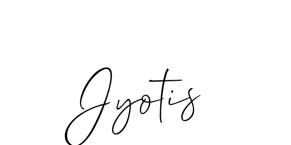 How to make Jyotis name signature. Use Allison_Script style for creating short signs online. This is the latest handwritten sign. Jyotis signature style 2 images and pictures png