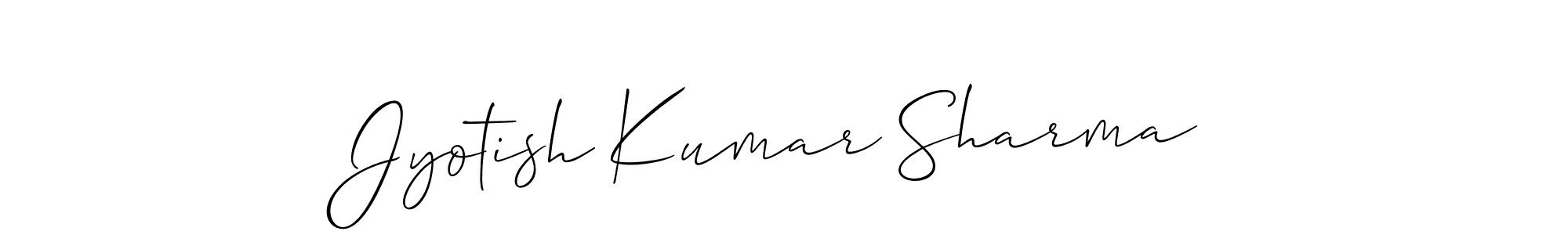 Also we have Jyotish Kumar Sharma name is the best signature style. Create professional handwritten signature collection using Allison_Script autograph style. Jyotish Kumar Sharma signature style 2 images and pictures png