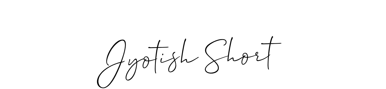 How to make Jyotish Short name signature. Use Allison_Script style for creating short signs online. This is the latest handwritten sign. Jyotish Short signature style 2 images and pictures png
