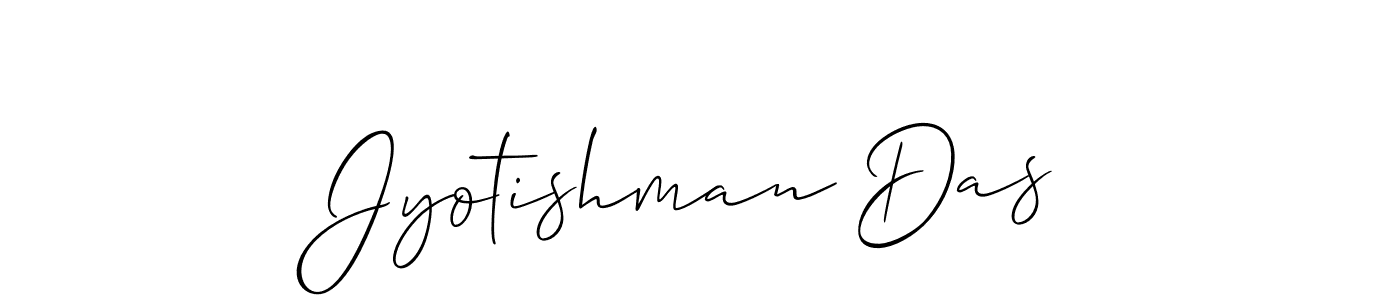 Design your own signature with our free online signature maker. With this signature software, you can create a handwritten (Allison_Script) signature for name Jyotishman Das. Jyotishman Das signature style 2 images and pictures png