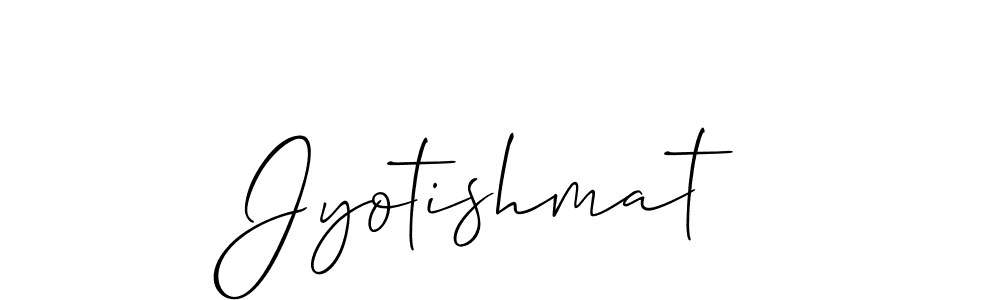 Use a signature maker to create a handwritten signature online. With this signature software, you can design (Allison_Script) your own signature for name Jyotishmat. Jyotishmat signature style 2 images and pictures png