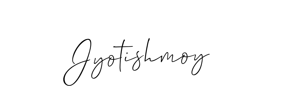 Use a signature maker to create a handwritten signature online. With this signature software, you can design (Allison_Script) your own signature for name Jyotishmoy. Jyotishmoy signature style 2 images and pictures png