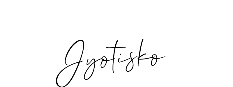 Also You can easily find your signature by using the search form. We will create Jyotisko name handwritten signature images for you free of cost using Allison_Script sign style. Jyotisko signature style 2 images and pictures png