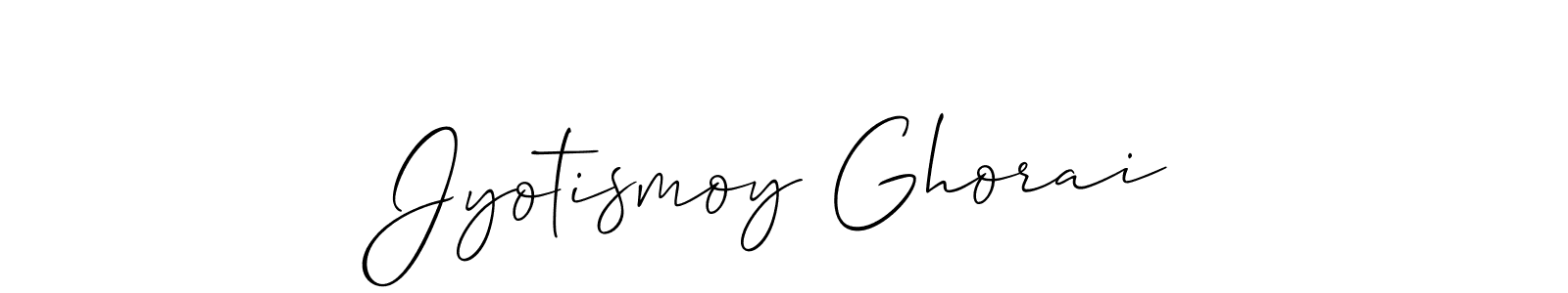 It looks lik you need a new signature style for name Jyotismoy Ghorai. Design unique handwritten (Allison_Script) signature with our free signature maker in just a few clicks. Jyotismoy Ghorai signature style 2 images and pictures png