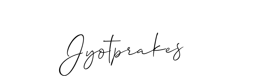 How to make Jyotprakes signature? Allison_Script is a professional autograph style. Create handwritten signature for Jyotprakes name. Jyotprakes signature style 2 images and pictures png