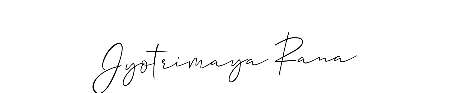 You can use this online signature creator to create a handwritten signature for the name Jyotrimaya Rana. This is the best online autograph maker. Jyotrimaya Rana signature style 2 images and pictures png