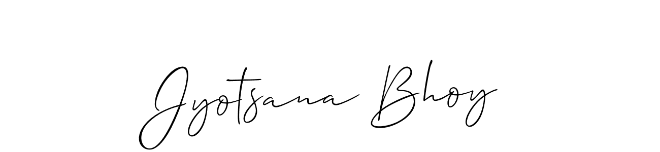 It looks lik you need a new signature style for name Jyotsana Bhoy. Design unique handwritten (Allison_Script) signature with our free signature maker in just a few clicks. Jyotsana Bhoy signature style 2 images and pictures png