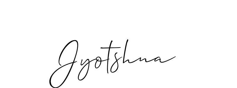 How to make Jyotshna signature? Allison_Script is a professional autograph style. Create handwritten signature for Jyotshna name. Jyotshna signature style 2 images and pictures png