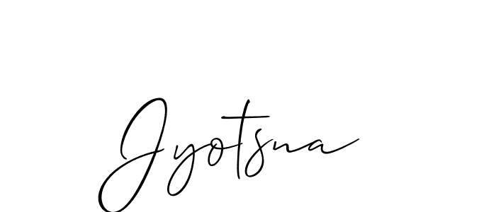 It looks lik you need a new signature style for name Jyotsna. Design unique handwritten (Allison_Script) signature with our free signature maker in just a few clicks. Jyotsna signature style 2 images and pictures png