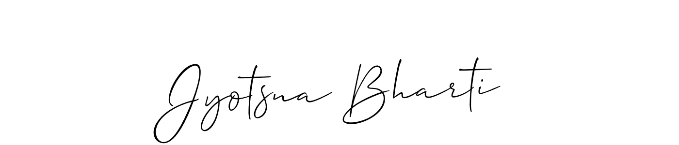 How to Draw Jyotsna Bharti signature style? Allison_Script is a latest design signature styles for name Jyotsna Bharti. Jyotsna Bharti signature style 2 images and pictures png