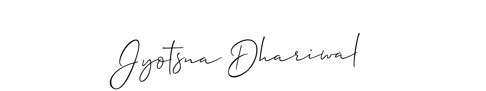 Make a beautiful signature design for name Jyotsna Dhariwal. Use this online signature maker to create a handwritten signature for free. Jyotsna Dhariwal signature style 2 images and pictures png