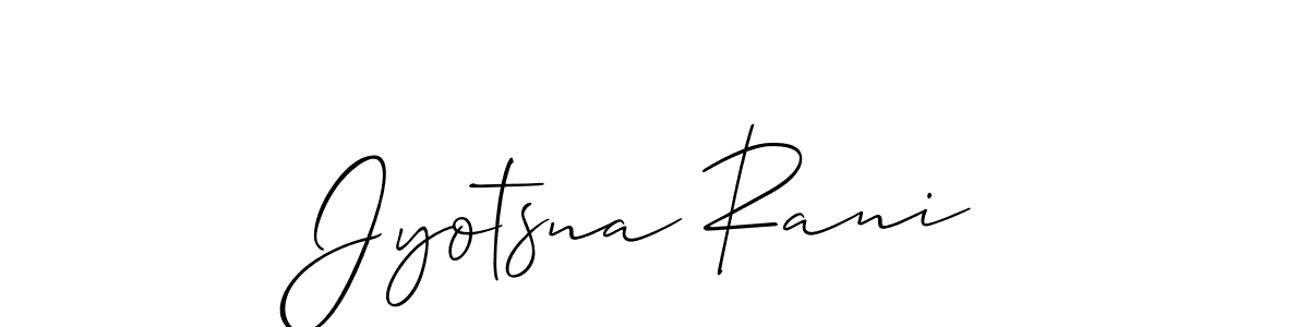 Jyotsna Rani stylish signature style. Best Handwritten Sign (Allison_Script) for my name. Handwritten Signature Collection Ideas for my name Jyotsna Rani. Jyotsna Rani signature style 2 images and pictures png