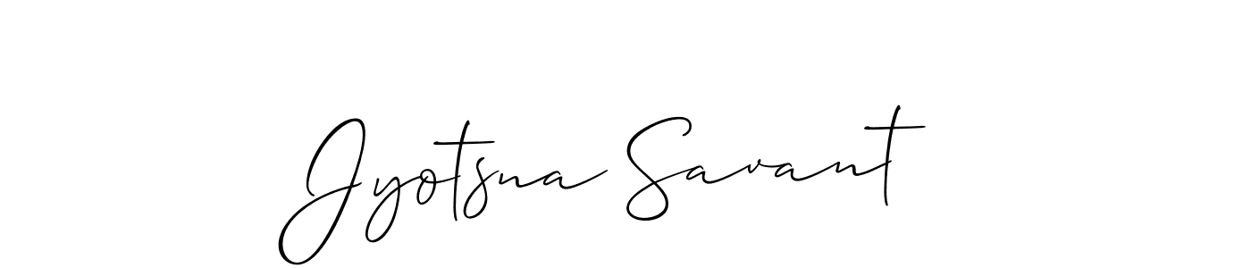 How to Draw Jyotsna Savant signature style? Allison_Script is a latest design signature styles for name Jyotsna Savant. Jyotsna Savant signature style 2 images and pictures png