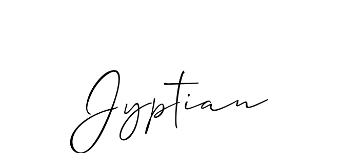 Also we have Jyptian name is the best signature style. Create professional handwritten signature collection using Allison_Script autograph style. Jyptian signature style 2 images and pictures png