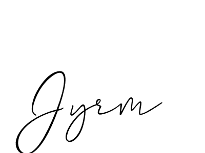 You should practise on your own different ways (Allison_Script) to write your name (Jyrm) in signature. don't let someone else do it for you. Jyrm signature style 2 images and pictures png