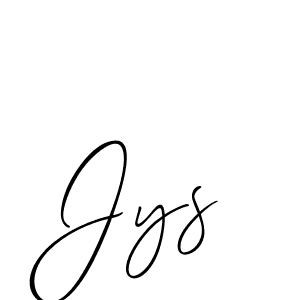 You should practise on your own different ways (Allison_Script) to write your name (Jys) in signature. don't let someone else do it for you. Jys signature style 2 images and pictures png