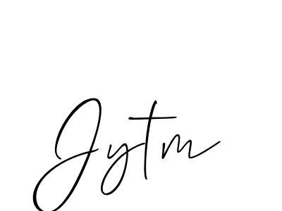 if you are searching for the best signature style for your name Jytm. so please give up your signature search. here we have designed multiple signature styles  using Allison_Script. Jytm signature style 2 images and pictures png