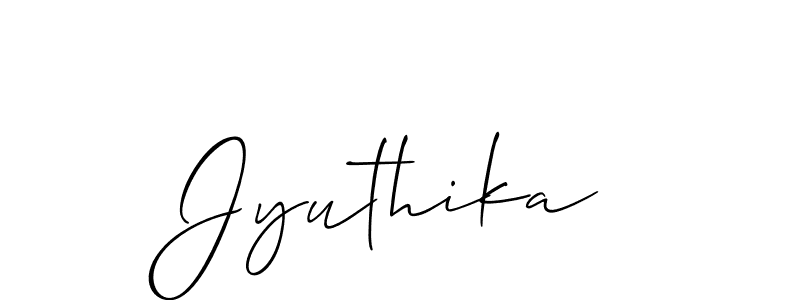 Make a beautiful signature design for name Jyuthika. Use this online signature maker to create a handwritten signature for free. Jyuthika signature style 2 images and pictures png