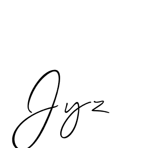 Also You can easily find your signature by using the search form. We will create Jyz name handwritten signature images for you free of cost using Allison_Script sign style. Jyz signature style 2 images and pictures png