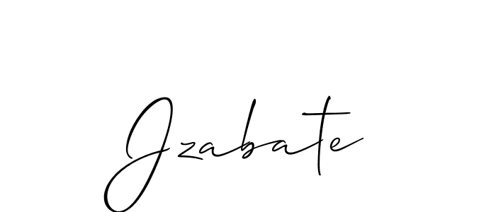 Use a signature maker to create a handwritten signature online. With this signature software, you can design (Allison_Script) your own signature for name Jzabate. Jzabate signature style 2 images and pictures png