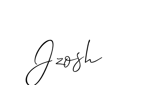 Design your own signature with our free online signature maker. With this signature software, you can create a handwritten (Allison_Script) signature for name Jzosh. Jzosh signature style 2 images and pictures png