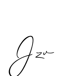 You should practise on your own different ways (Allison_Script) to write your name (Jzv) in signature. don't let someone else do it for you. Jzv signature style 2 images and pictures png