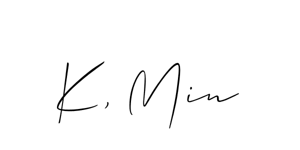 See photos of K, Min official signature by Spectra . Check more albums & portfolios. Read reviews & check more about Allison_Script font. K, Min signature style 2 images and pictures png