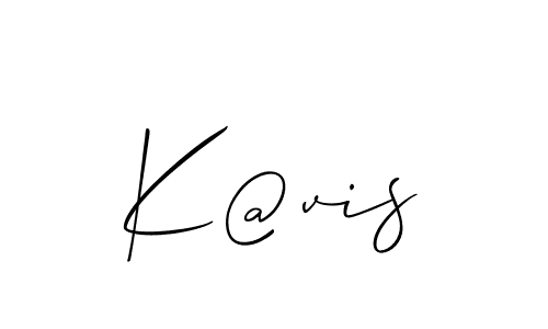Also we have K@vis name is the best signature style. Create professional handwritten signature collection using Allison_Script autograph style. K@vis signature style 2 images and pictures png