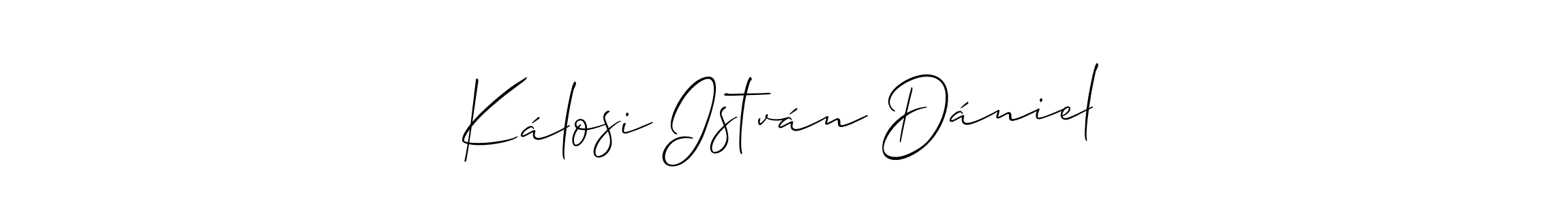 Check out images of Autograph of Kálosi István Dániel name. Actor Kálosi István Dániel Signature Style. Allison_Script is a professional sign style online. Kálosi István Dániel signature style 2 images and pictures png