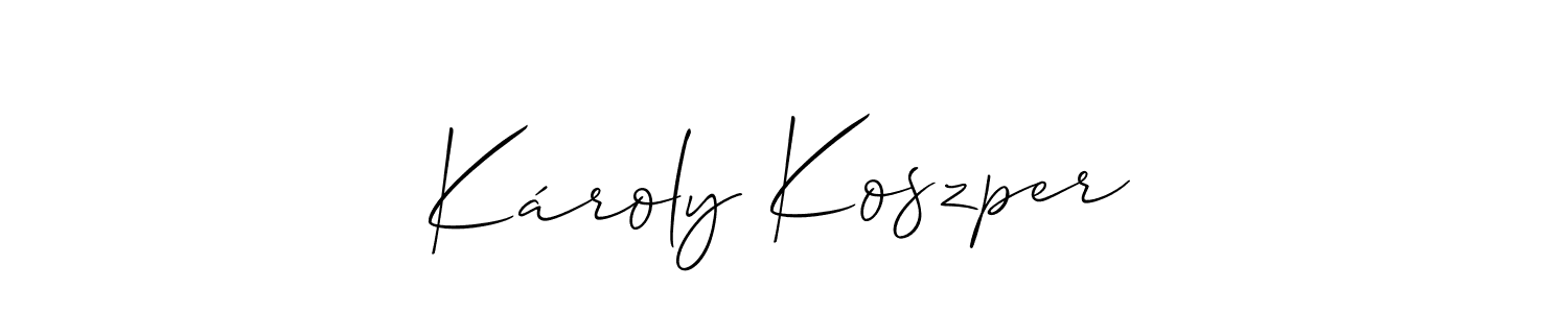 See photos of Károly Koszper official signature by Spectra . Check more albums & portfolios. Read reviews & check more about Allison_Script font. Károly Koszper signature style 2 images and pictures png