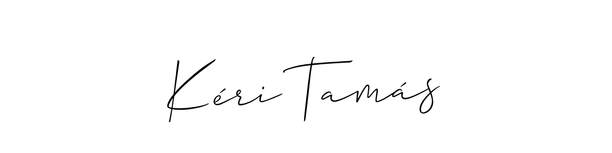 Also we have Kéri Tamás name is the best signature style. Create professional handwritten signature collection using Allison_Script autograph style. Kéri Tamás signature style 2 images and pictures png