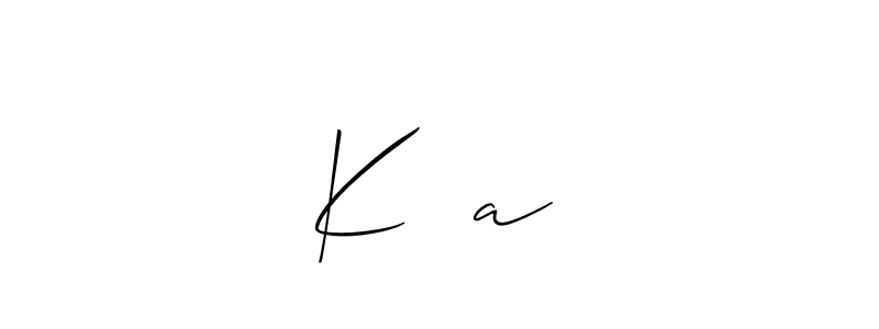 Use a signature maker to create a handwritten signature online. With this signature software, you can design (Allison_Script) your own signature for name K❤️a. K❤️a signature style 2 images and pictures png