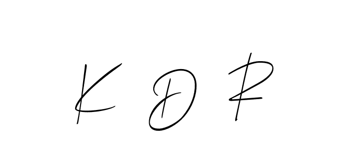 Best and Professional Signature Style for K  D  R. Allison_Script Best Signature Style Collection. K  D  R signature style 2 images and pictures png