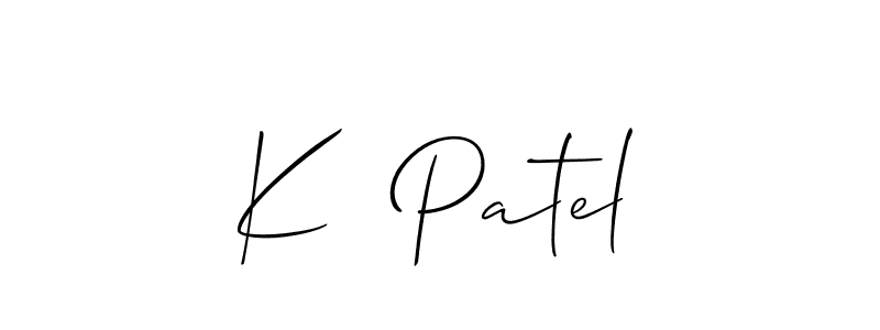 This is the best signature style for the K  Patel name. Also you like these signature font (Allison_Script). Mix name signature. K  Patel signature style 2 images and pictures png