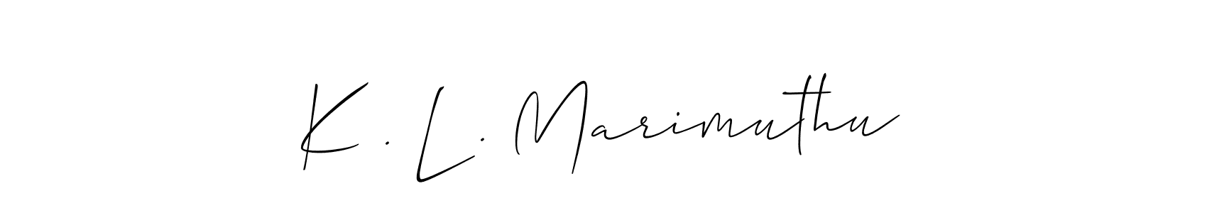Once you've used our free online signature maker to create your best signature Allison_Script style, it's time to enjoy all of the benefits that K . L . Marimuthu name signing documents. K . L . Marimuthu signature style 2 images and pictures png