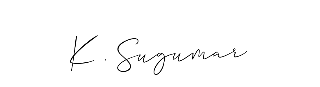 Make a short K . Sugumar signature style. Manage your documents anywhere anytime using Allison_Script. Create and add eSignatures, submit forms, share and send files easily. K . Sugumar signature style 2 images and pictures png