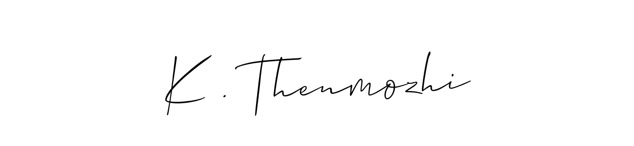 Make a beautiful signature design for name K . Thenmozhi. Use this online signature maker to create a handwritten signature for free. K . Thenmozhi signature style 2 images and pictures png