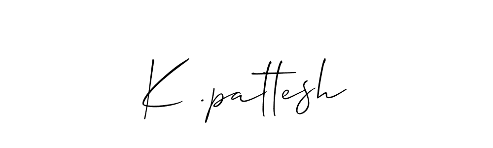 Best and Professional Signature Style for K .pattesh. Allison_Script Best Signature Style Collection. K .pattesh signature style 2 images and pictures png