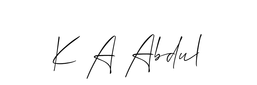 Check out images of Autograph of K A Abdul name. Actor K A Abdul Signature Style. Allison_Script is a professional sign style online. K A Abdul signature style 2 images and pictures png