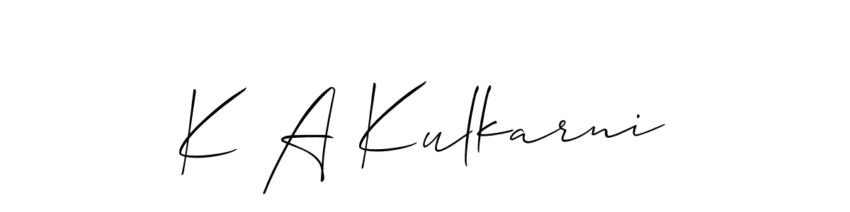 Once you've used our free online signature maker to create your best signature Allison_Script style, it's time to enjoy all of the benefits that K A Kulkarni name signing documents. K A Kulkarni signature style 2 images and pictures png