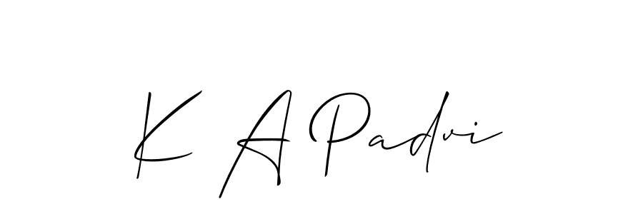 Once you've used our free online signature maker to create your best signature Allison_Script style, it's time to enjoy all of the benefits that K A Padvi name signing documents. K A Padvi signature style 2 images and pictures png