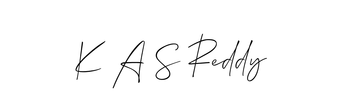 You should practise on your own different ways (Allison_Script) to write your name (K A S Reddy) in signature. don't let someone else do it for you. K A S Reddy signature style 2 images and pictures png