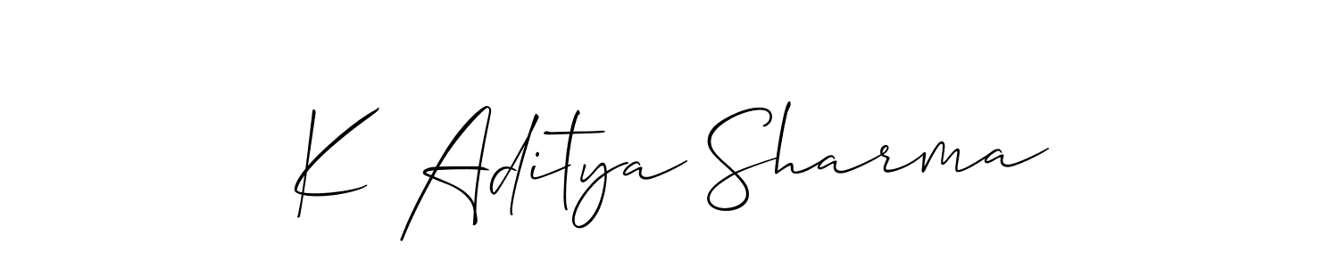 Here are the top 10 professional signature styles for the name K Aditya Sharma. These are the best autograph styles you can use for your name. K Aditya Sharma signature style 2 images and pictures png