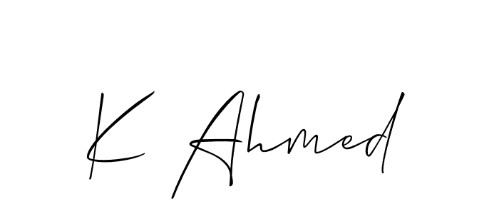 Once you've used our free online signature maker to create your best signature Allison_Script style, it's time to enjoy all of the benefits that K Ahmed name signing documents. K Ahmed signature style 2 images and pictures png