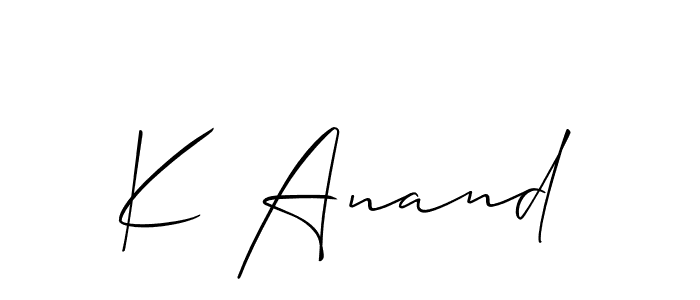 How to Draw K Anand signature style? Allison_Script is a latest design signature styles for name K Anand. K Anand signature style 2 images and pictures png